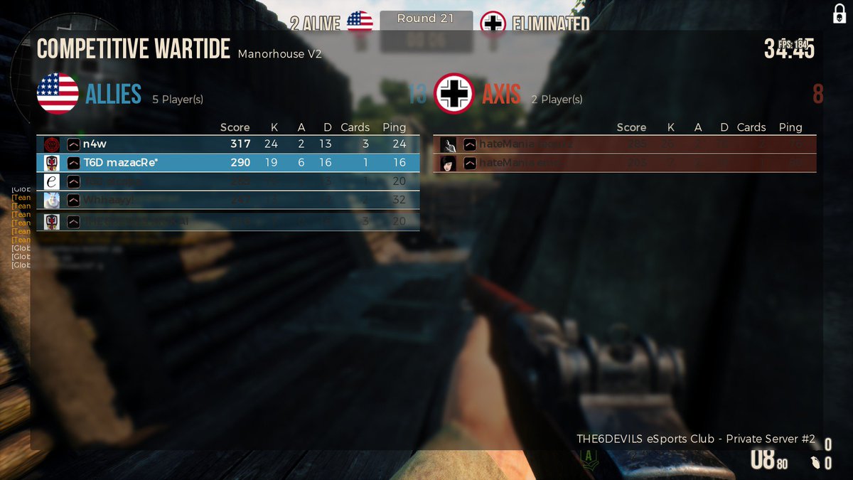 the6devils's tweet photo. Blitzkrieg #6 - Round 1 - T6D vs. HateMania - 13:8 Victory https://t.co/cqO6YLYbvJ