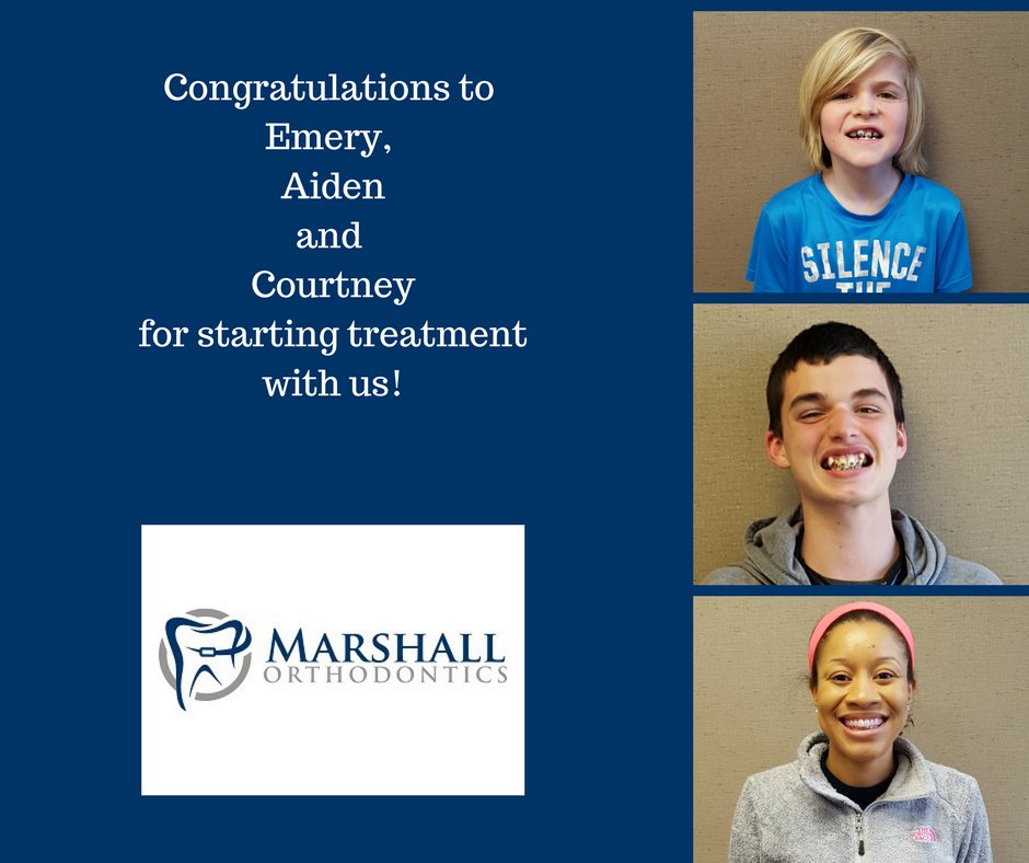 marshortho's tweet photo. Starting treatment is always so exciting!!! Congrats to Aiden, Emery and Courtney! We are so excited for you as you go on this journey! :) #allsmiles #saycheese https://t.co/uKR9edwxZ7