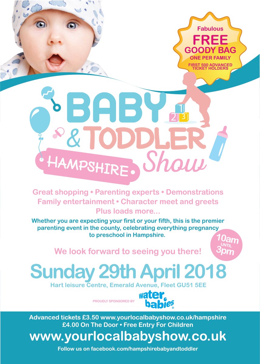 Our fabulous new leaflets for the #hampshirebabyandtoddershow on the 29th April!