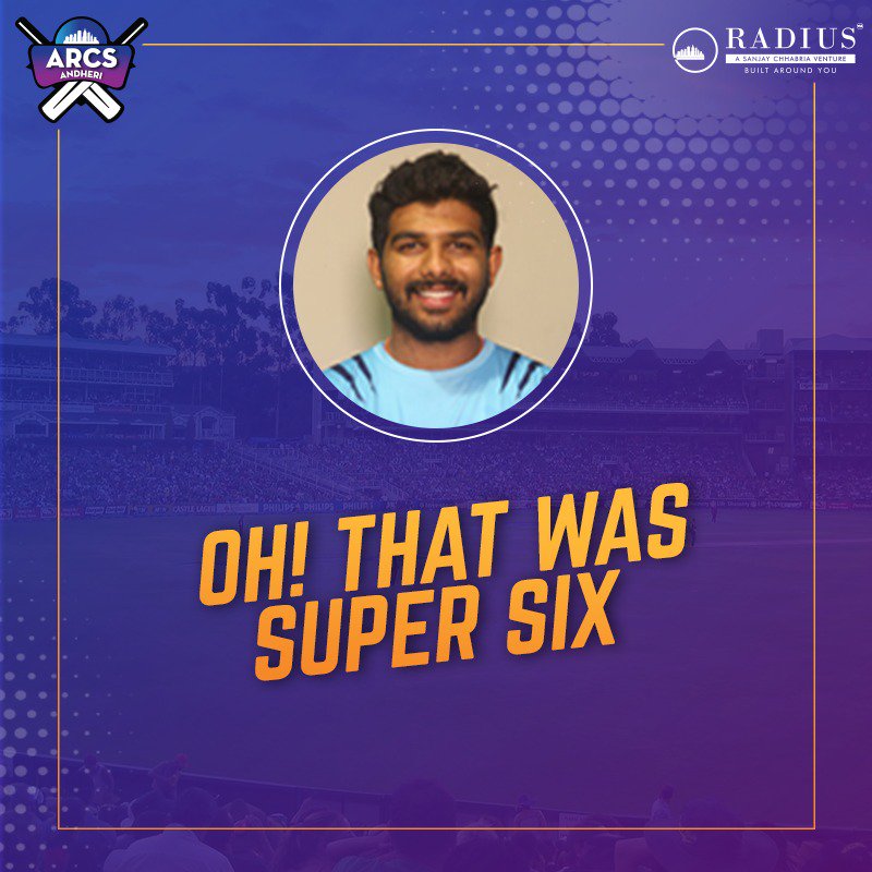 ArcsAndheri's tweet photo. And that went a mile straight from Akhil's bat! #SuperSix #ARCSAndheri #T20Mumbai #CricketChaRaja #AAVsSS https://t.co/Yb5xbvjZbK