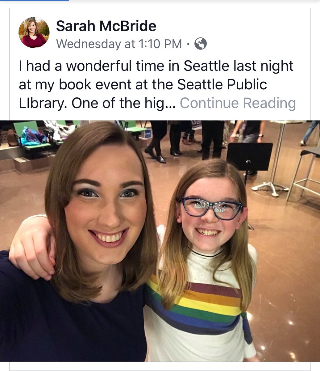 Love this excerpt from <a href="/SarahEMcBride/">Sarah McBride</a> book #TomorrowWillBeDifferent &amp; super cute pict Stella! #inclusionmatters  m.facebook.com/story.php?stor…