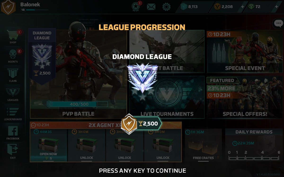 BaLonek's tweet photo. Reached Diamond V in #ranked #soloque #LeagueOfLegends in Season 7. Barely 3 months into #ModernCombatVersus and I reached Diamond. I guess I'm a diamond in the rough. https://t.co/b83tggxzlL