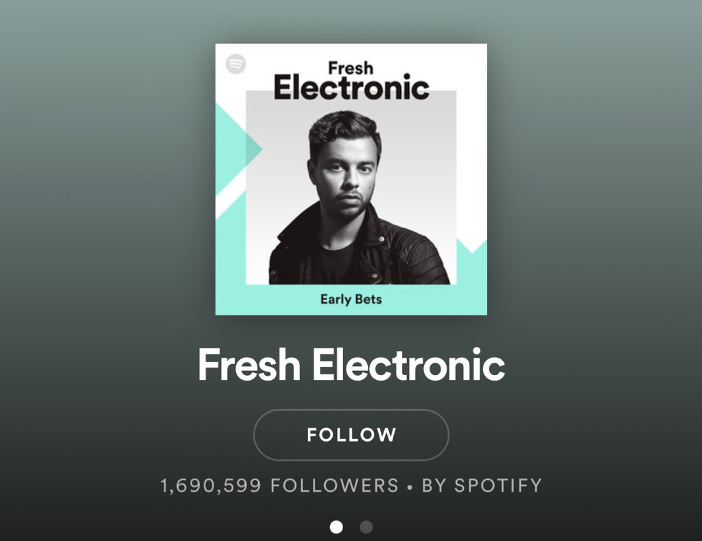 thank u so much to <a href="/austinkramer/">Austin Kramer</a> for including “death” on <a href="/Spotify/">Spotify</a>’s Fresh Electronic playlist!