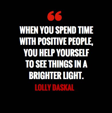 LollyDaskal's tweet image. When you spend time with positive people, you help yourself to see things in a brighter light.
~@LollyDaskal amzn.to/2nfhSuL  #TheLeadershipGap #Leadership #Management #HR #Quote