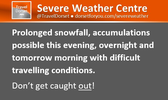 dorsetforyou.com/severeweather #dorsetweather #DontGetCaughtOUT