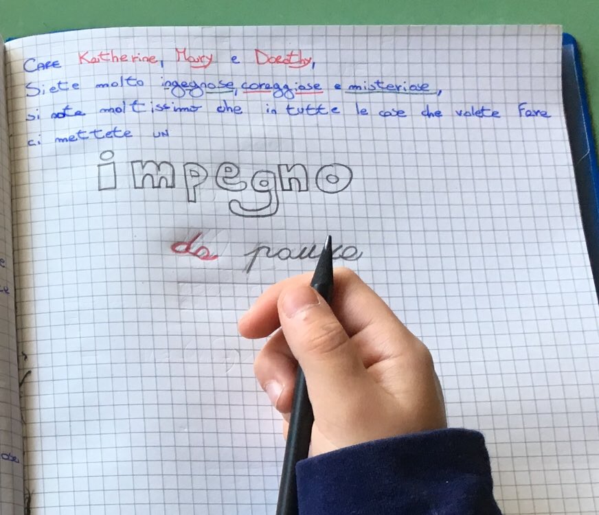 ClasseVAEuropa's tweet photo. Per ciascuna di voi,
protagoniste di #TwContare, abbiamo abbinato tre parole:
-MISTERO dei calcoli per @TwKatherineJ
-CORAGGIO per le scelte di @TwMaryJ
-INGEGNO per la tecnologia per @TwDorothyV
Per tutte: IMPEGNO!
Sara & Mary, 10 anni
#meseSTEM @TwLetteratura @letiziadavoli https://t.co/3a53i3Zupb