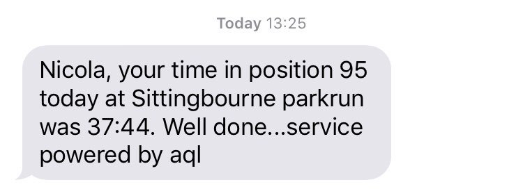 Another 5K off my total in a very cold and snowy parkrun <a href="/Sitinbrnparkrun/">Sittingbourne parkrun</a>  this morning. Didn’t get a PB but I did it even if I wanted to stay in 🛏