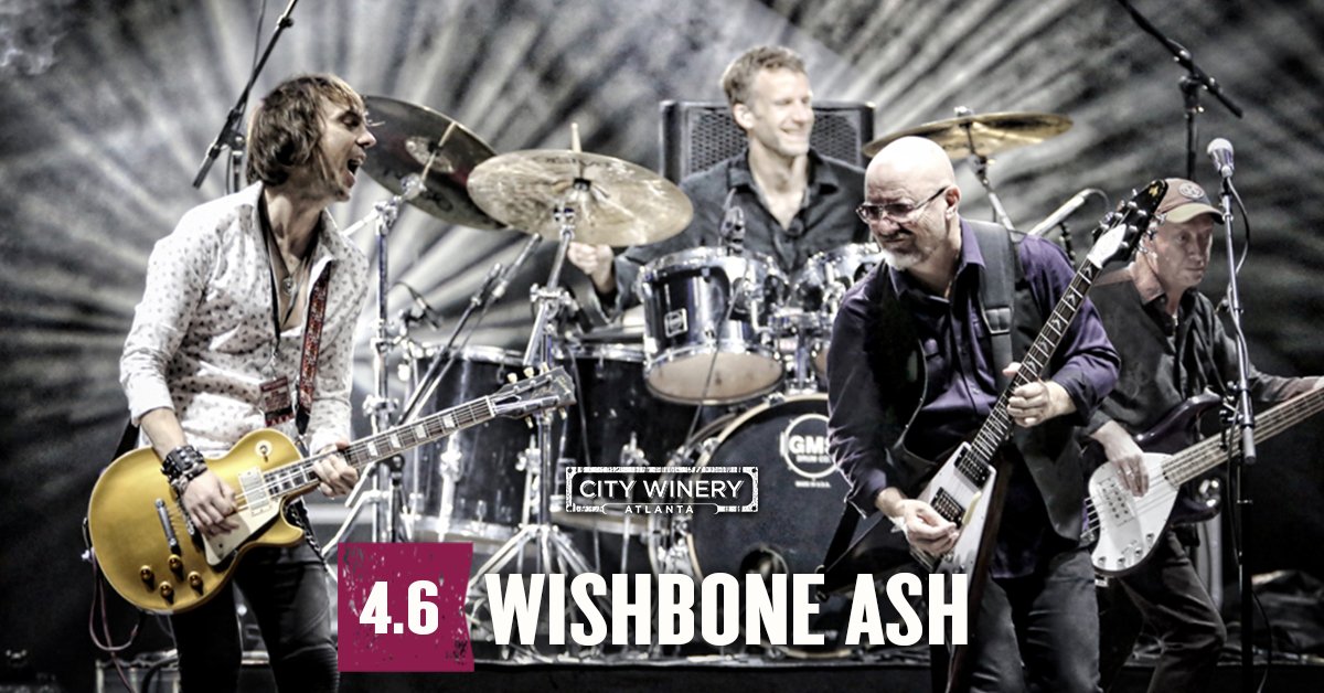 CityWineryATL's tweet image. Before the dueling guitars of Iron Maiden and Megadeth, there was Wishbone Ash (@wishboneash_com). The legendary rock outfit graces our stage on 4/6! Tix + info: goo.gl/PnsssZ