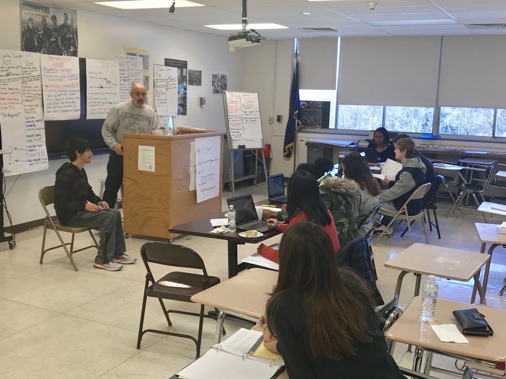 <a href="/NorthNfa/">NFA North Campus</a> Mock Trial scholars practice today with the support of Mr. Truncale and Executive Asst. District Attorney Robert Conflitti and Theresa Cayton of the Larkin Ingrassia law firm. Very proud of you! <a href="/GoldbackPr1de/">Goldback Nation</a> @NewburghSup <a href="/newburghschools/">Newburgh Schools</a> @excelsior_ptech