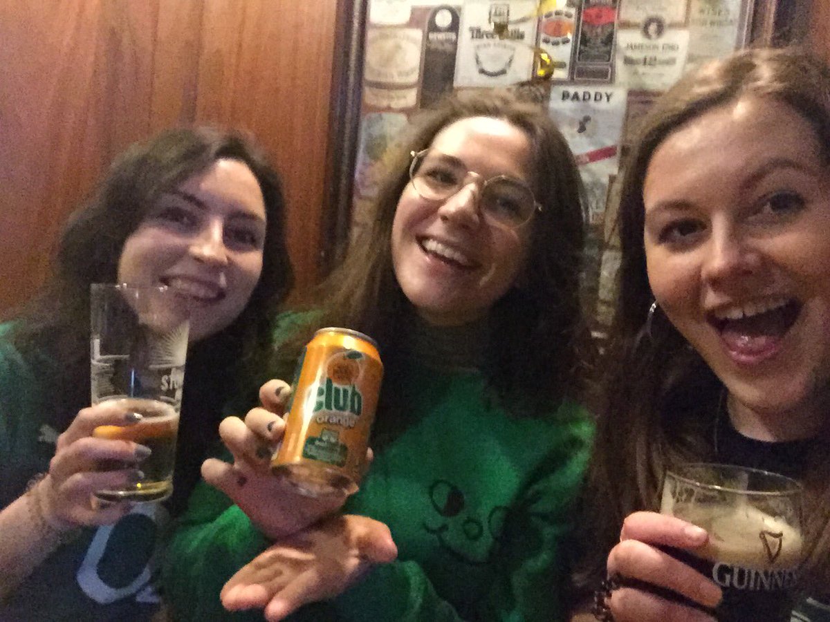 Caitlin_dj's tweet photo. Enjoying some #PintsForRepeal (and club orange for repeal) in front of the rugby #IBelieveHer #ENGvsIRE https://t.co/thYqRpzxtP