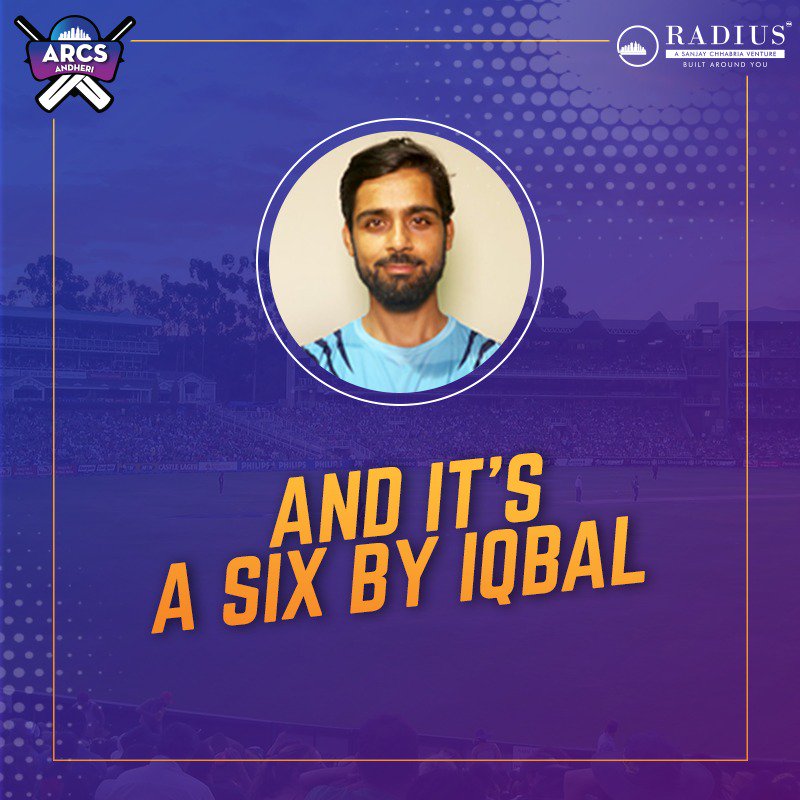 ArcsAndheri's tweet photo. All eyes up in the air! It's a six from our warrior Iqbal.
#ARCSAndheri #T20Mumbai #CricketChaRaja #AAVsSS #RadiusDevelopers https://t.co/NnC3hfAMYP