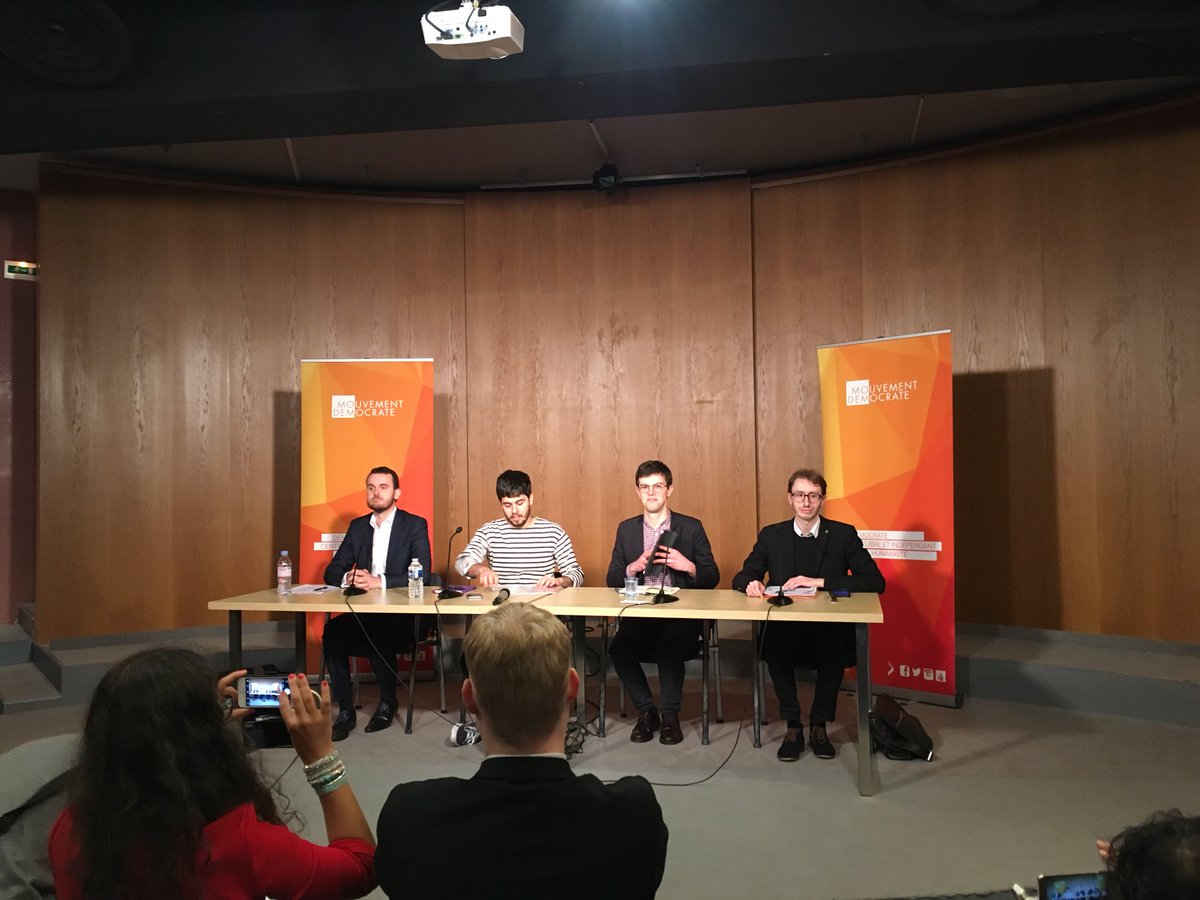 mickaelrigault's tweet photo. C’est l’heure du débat projet contre projet pour le renouvellement des @J_Democrates entre @AvenirDem @ResolutionDem et @HorizonDem #JDem2018 https://t.co/KaAJYwxgxI