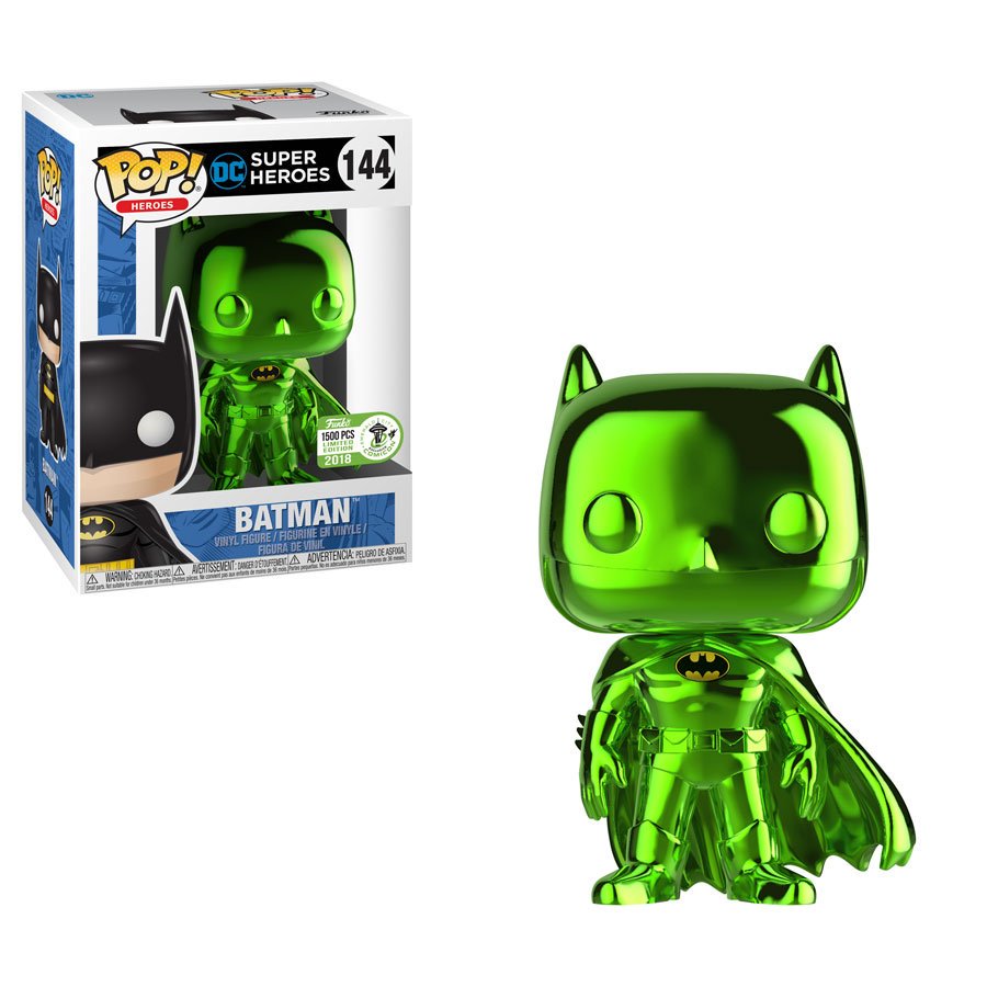 OriginalFunko's tweet photo. RT &amp; follow @OriginalFunko for the chance to win an #ECCC 2018 exclusive Emerald Chrome Batman Pop! #StPatricksDay https://t.co/uk8vHJ9QCM