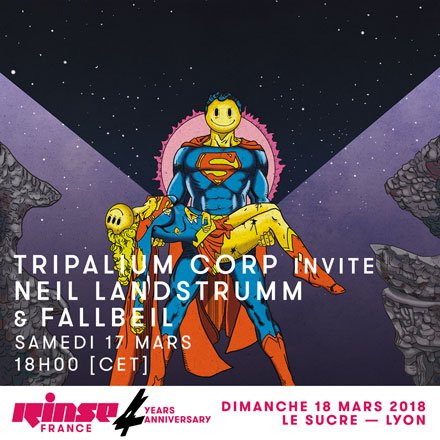 RinseFrance's tweet photo. Il est 18h et c'est maintenant l'émission @TripaliumCorp !
C'est #Fallbeil qui commence puis ce sera au tour de #NeilLandstrumm 🔥
Retrouvez-les ce soir au @PetitBain pour la soirée Acid Avengers -> https://t.co/FsOigQWXM0
#verrouillé 🔒 https://t.co/GnEXqQnzYT https://t.co/DMbVQo6hVb
