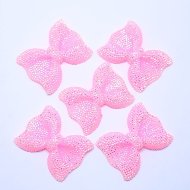 Kawaii Light Pink AB Chunky Resin Rhinestones Bows - available in 2 sizes via buff.ly/2Hy6iBl