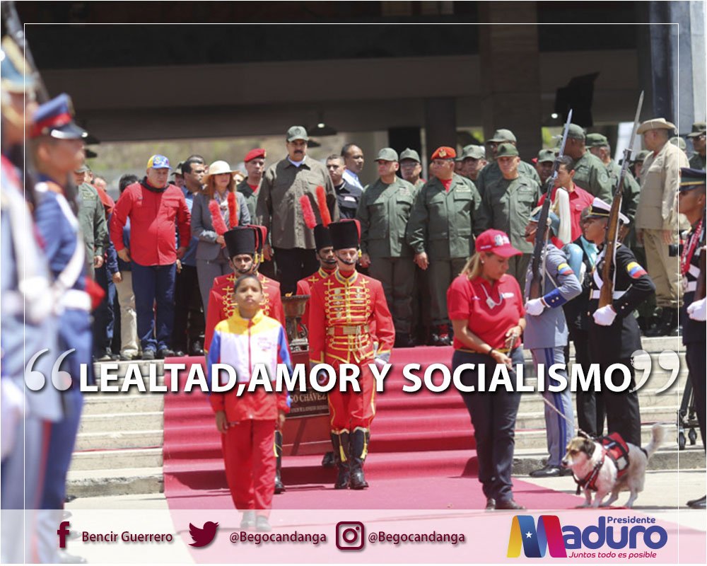 begocandanga's tweet photo. Pdte @NicolasMaduro "Tres valores fundamentales, tres enseñanzas máximas entre muchas de la vida en ejemplo, de la vida moral, de la vida política, espiritual de nuestro Comandante Chávez" #TodosSomosVenezuela https://t.co/Iq7kwAY8AR