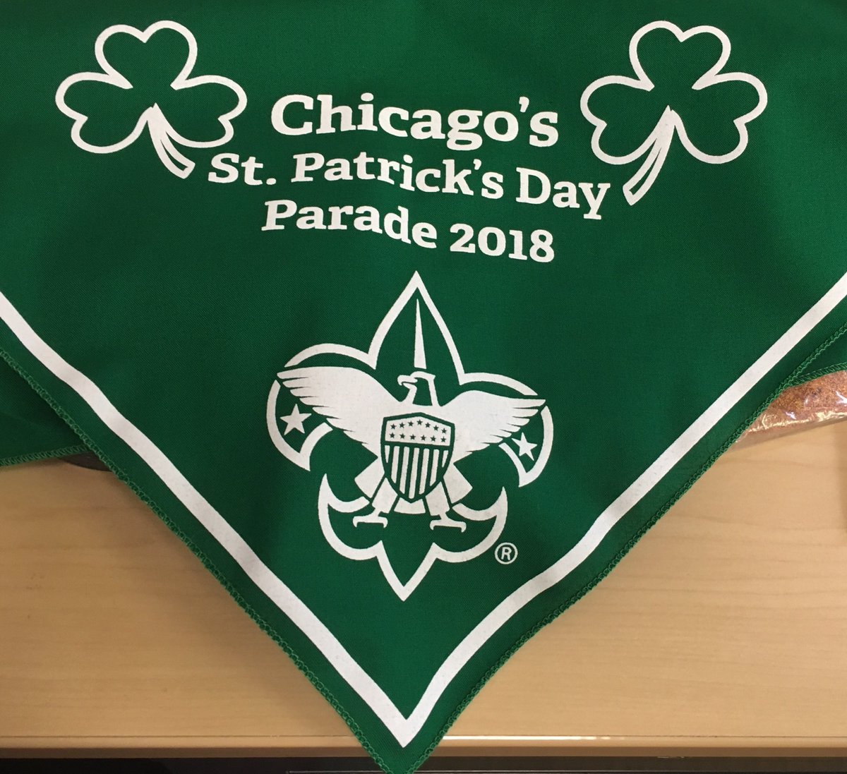 PathwayBSA's tweet photo. Getting ready to represent the @boyscouts in Chicago's Saint Patrick's Day Parade! #BoyScouts #StPatricksDay #PTACpride https://t.co/zTSpIuXgVR