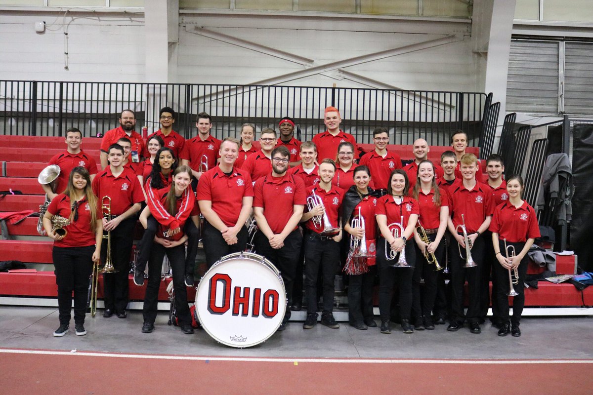 The Athletic Band’s @OhioState_WBB group is ready for the start of the @ncaawbb tournament at home in Columbus 🏀

#GoBucks