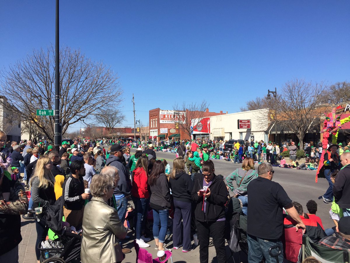 eomalley's tweet image. I love St. Patrick&apos;s Day in Wichita. @WichitaFlag