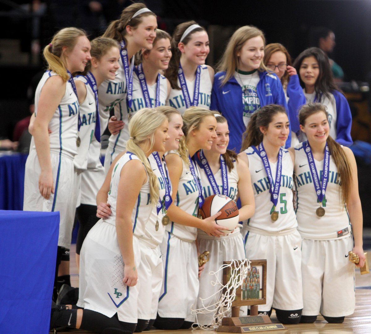 PBenida's tweet image. Lyle/Pacelli Class A girls basketball champions.  View photo gallery at  postbulletin.com/gallery/photos…