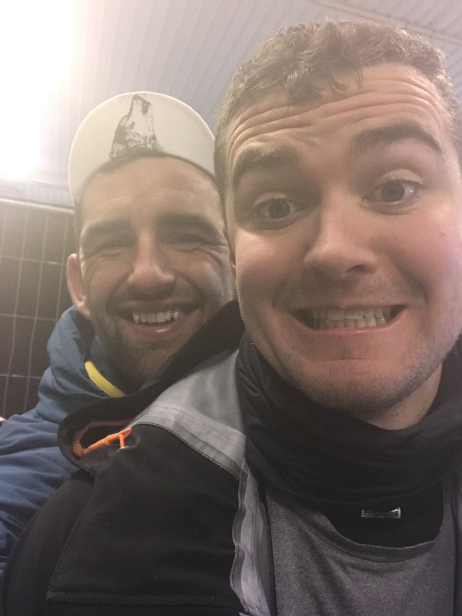 gazlar30's tweet photo. We have finished! Mega day. 7 hours 20 minutes of langlaufing and a rendition of Scotland the Brave and Highland Cathedral coming through the finish line, to the news Scotland were victorious in Rome! Keep any donations coming for @MNDoddie5 &amp; @DoddieGump https://t.co/yeovkGNLcD https://t.co/YtVuQ2okCN