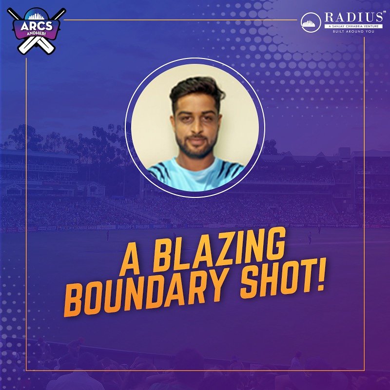 ArcsAndheri's tweet photo. Another four it is! Shubham seems to be all in form tonight!
#ARCSAndheri #T20Mumbai #CricketChaRaja #AAVsSS #RadiusDevelopers https://t.co/BKRmntTJkl