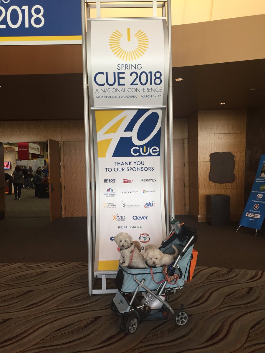 TechCoachKate's tweet photo. #DogsOfCUE #CUE18 #WeAreCUE #OU2CUE18 #OU2CUE https://t.co/8F3Y5vPgUl