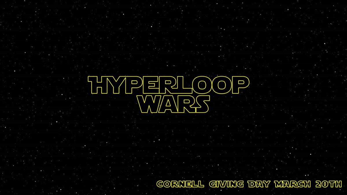 HyperloopCU's tweet image. T-3 Days
A short time ago, in a galaxy pretty close
#cornellgivingday 
hyperloop.mae.cornell.edu