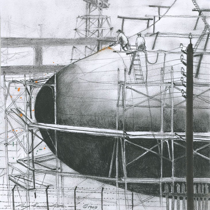 Bridekirkart's tweet photo. New - Men At Work by Roy Francis Kirton https://t.co/jfIF7kuHNB #Art #SwanHunters #Wallsend https://t.co/8ymIAIy5nL