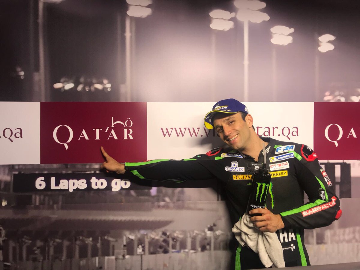 Tech3Racing's tweet photo. Superb @JohannZarco1 beat the track record on his way to the pole position!!! 🙌🏻✊🏻🇶🇦
#Yamaha #Tech3 #MotoGP #AllezJohann #JZ5 @MotoGP #QatarGP https://t.co/InLWFPPbwN