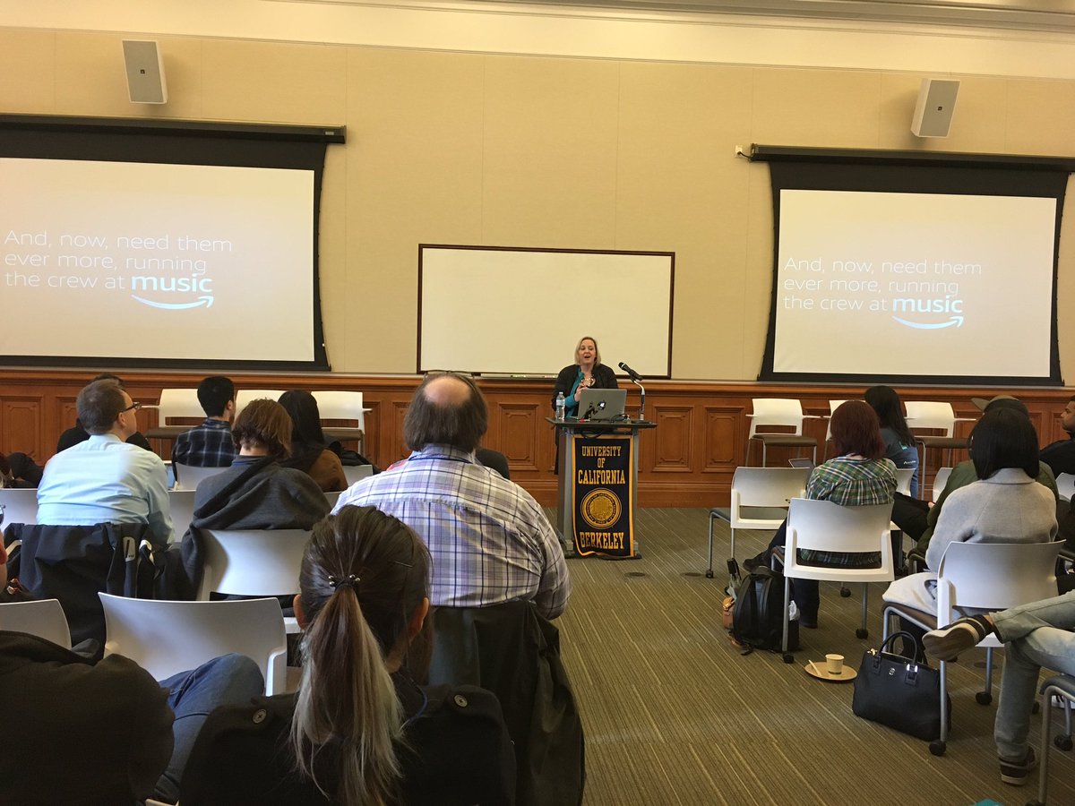 infoberkeley's tweet image. Exciting work by keynote speaker Marissa Gallagher (Head of UX at Amazon Music) and her incredible  drive to spread the power of design #infocamp2018 #augmentingsociety #designispower #ux #design