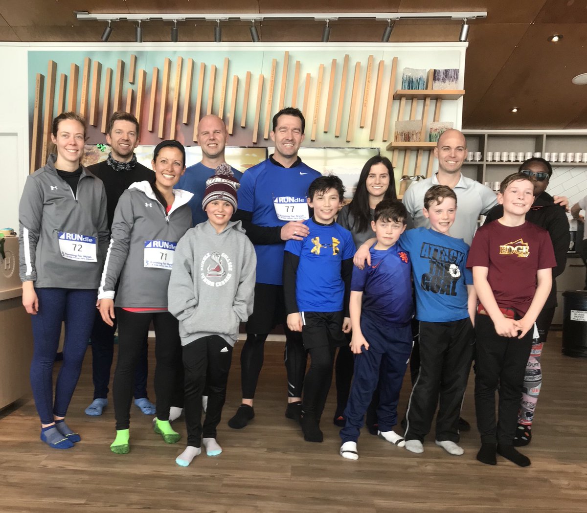 RUNdle club braved the snow to run 5km for Nyah today! <a href="/RCElementary/">Rundle Elementary</a> #RUNningclub