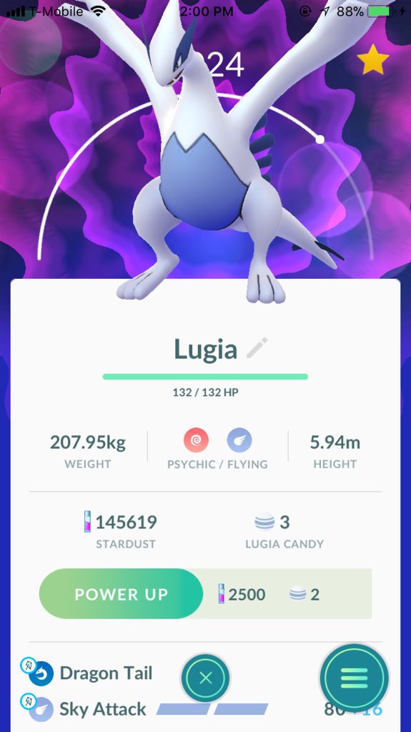 Lugia  Pokédex