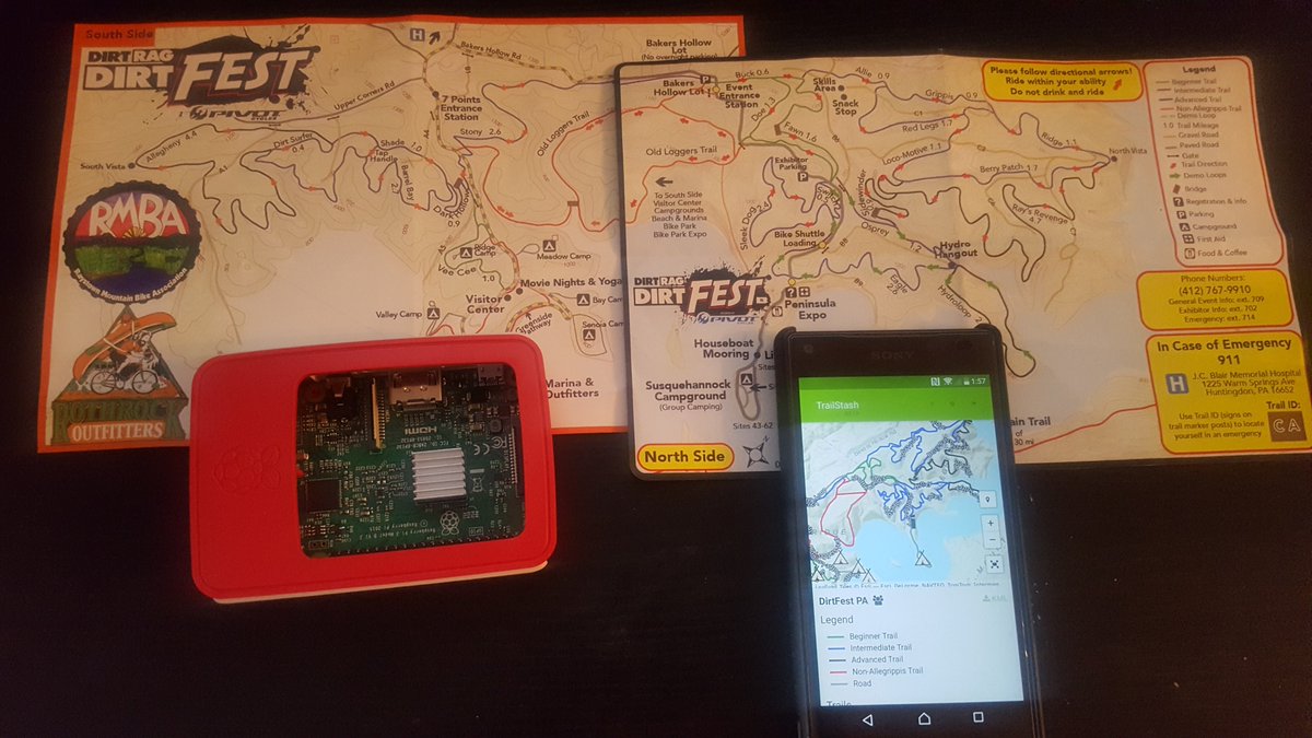 TrailStash 🗺️ (@trailstash) on Twitter photo Working on putting TrailStash for <a href="/DirtRag/">Dirt Rag Magazine</a>'s #DirtFest onto a <a href="/Raspberry_Pi/">Raspberry Pi</a> for off-the-grid digital trailmaps! Request access to the beta for a sneak peak at the map at about.trailsta.sh
#mtb #trailmaps Working on putting TrailStash for <a href="/DirtRag/">Dirt Rag Magazine</a>'s #DirtFest onto a <a href="/Raspberry_Pi/">Raspberry Pi</a> for off-the-grid digital trailmaps! Request access to the beta for a sneak peak at the map at about.trailsta.sh
#mtb #trailmaps