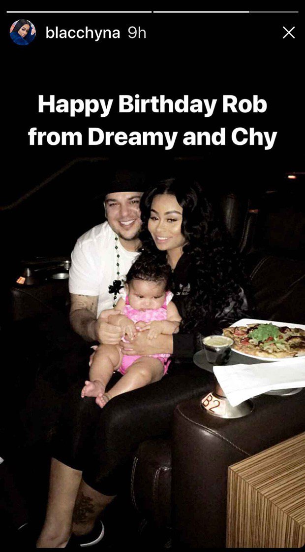 Blac Chyna Wishes Rob Kardashian Happy Birthday With Family Photo Movie Magic  