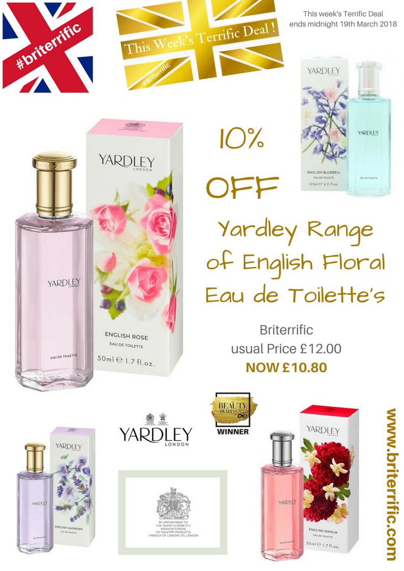 lovegbshop's tweet photo. Just 2 more days of this week's #Terrific deal to go..
Click HERE >> https://t.co/y0Ct2Fm2oj
#Yardley #London is a #quintessential #English brand, which has been capturing the delicate #fragrance of #flowers since 1770.
• #MadeinBritain
#Briterrific https://t.co/9wRDtLuD5Y