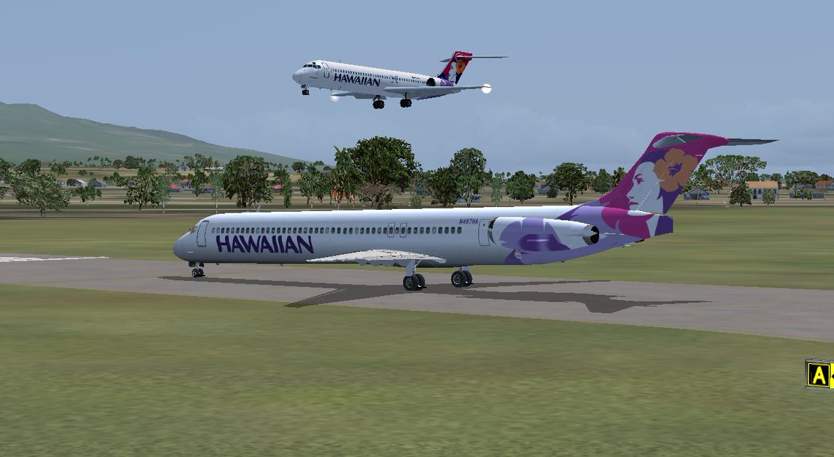 ajvan055's tweet image. Doing some island hopping today in Hawaii w/ @HawaiianAir  717 in FSX. 
#flightsims @TibberRBX