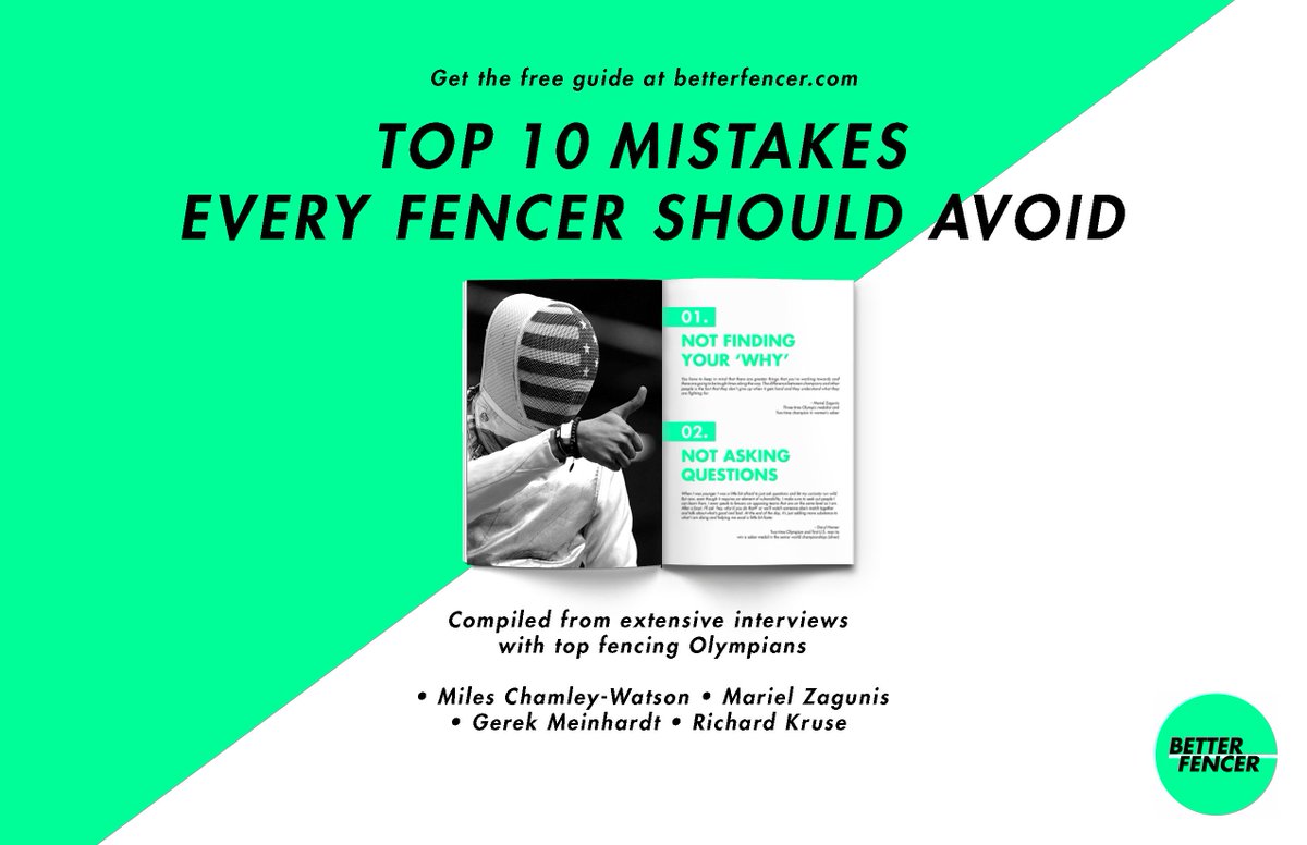 betterfencer's tweet photo. Get our FREE #FENCING EBOOK https://t.co/PdijlRTPrE
Tips from from top #fencing Olympians:
- Miles Chamley Watson
- Mariel Zagunis
- Daryl Homer
- Gerek Meinhardt
- Richard Kruse
#ebook #fencingcoach #betterfencer #fencingpractice #escrime #foil #sabre #epee #fencingtournament https://t.co/mgbOz2zrXr
