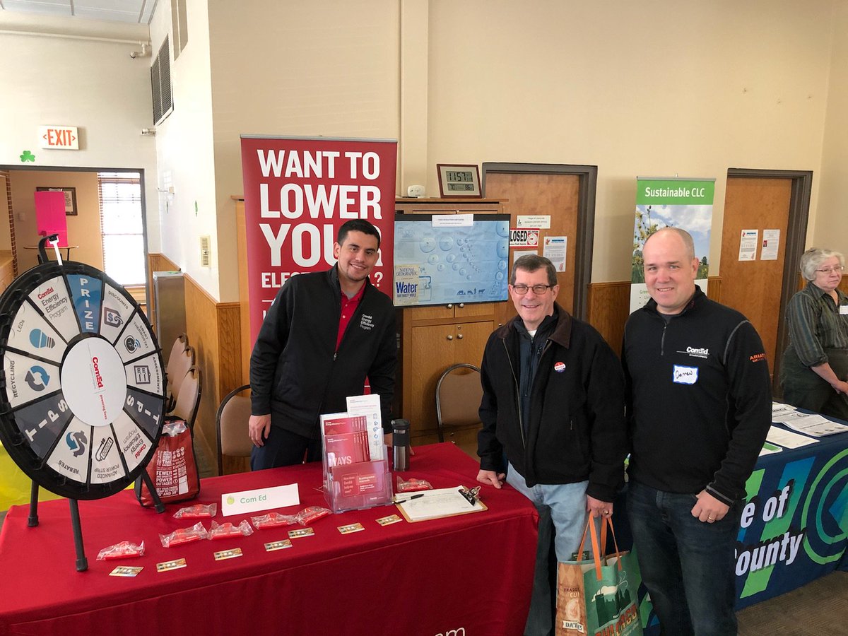 TweetFTStreet's tweet image. Celebrate St. Patrick's Day by going GREEN🍀🍀🍀!!! We're @LibertyvilleVOL Green Living Fair at Libertyville Civic Center till 2! @ComEd is here with @MayorTerryWeppl! #StopBySayHi #WheelSeeYouSoon #TweetFromTheStreet