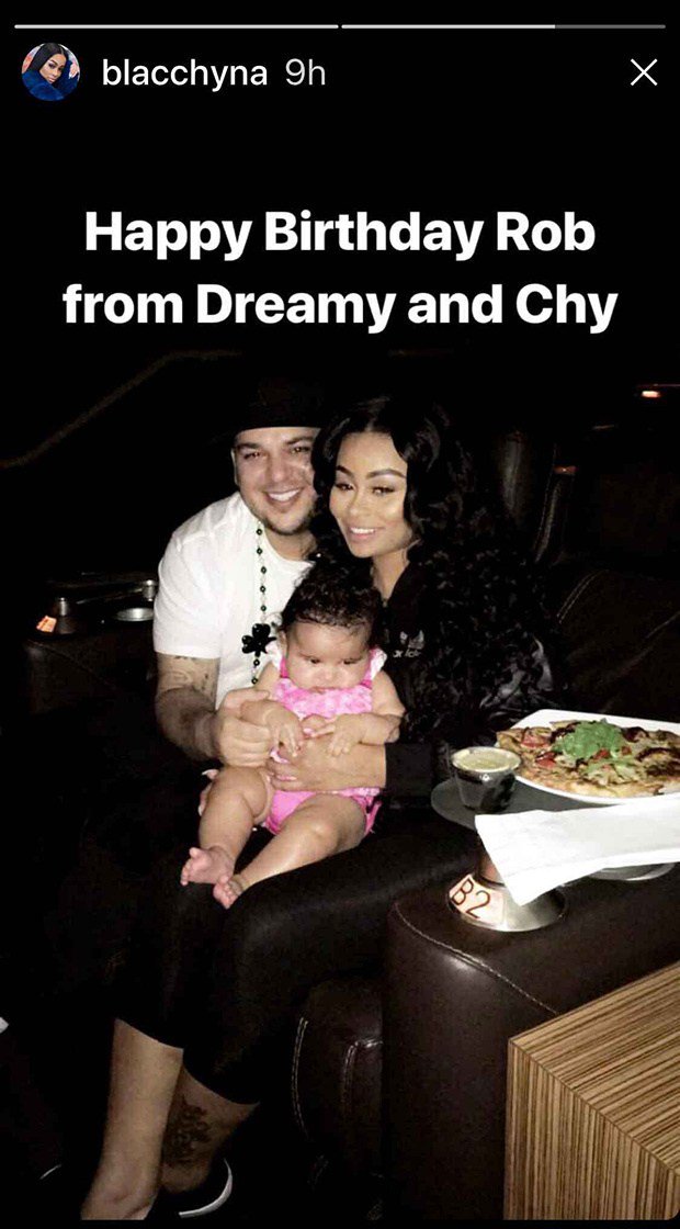 Blac Chyna Wishes Rob Kardashian A Happy Birthday With Sweet Family Pic Yes, Really  