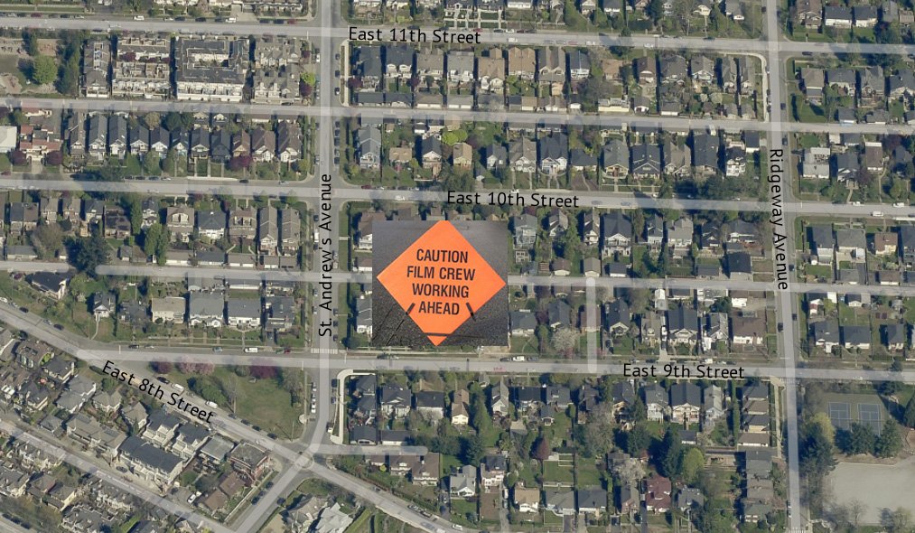 Heads up! Expect intermittent delays on St Andrews from E 10th-8th today from 3-7pm for #Filming. #NorthVan https://t.co/dtlfWJANiC