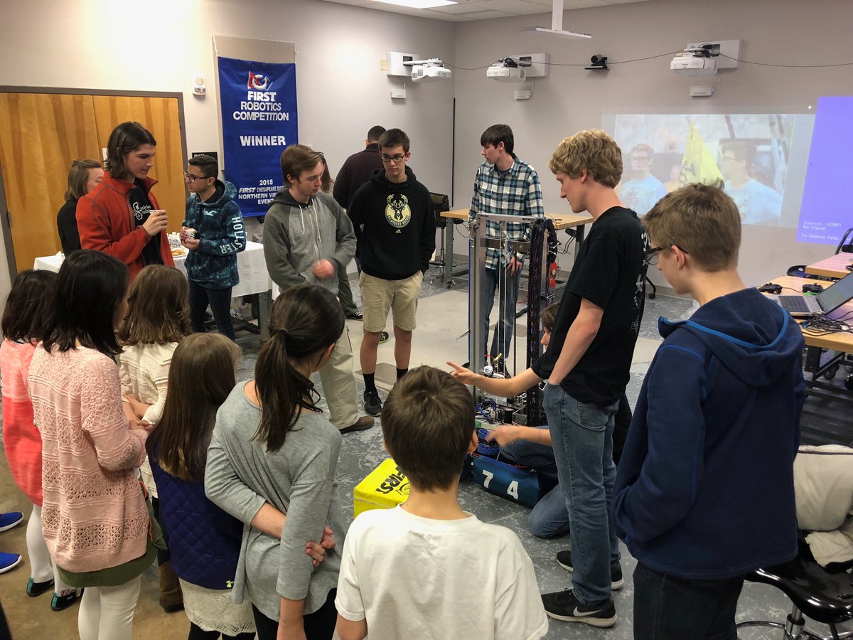 Robot demo for a <a href="/firstlegoleague/">FIRST LEGO League</a> team <a href="/JMU/">JMU</a>! Thanks to our sponsors and guests for coming out to our <a href="/FRCTeams/">FIRST Robotics Competition</a>  open house. Expanding the #STEMsquad #omgrobots