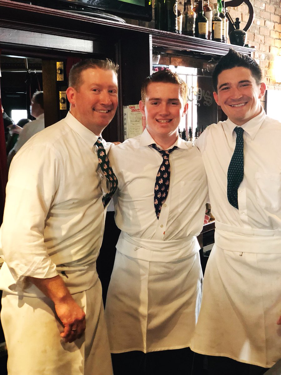 JJFoleysCafe's tweet photo. Happy #StPatricksDay from Mike, Mike Jr. and Jeremiah Foley! ☘️☘️☘️ #Boston https://t.co/E9oUz1FkqA