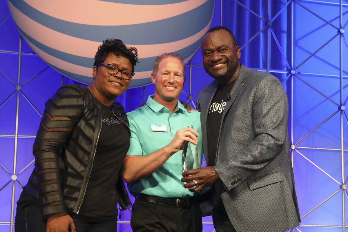 ATTTeamJoel's tweet photo. #DavSummit Davenport Winners Steve, Anna &amp; Joel #attsummit2018 https://t.co/zMGyUAoWBh