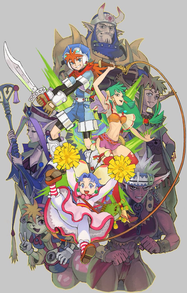 CharmingCe91959's tweet photo. Certainly! Here's a similar sentence: ルナティアの10周年記念イラスト！（こんな感じでい��がでしょうか？）
https://t.co/49sSKN7tx1