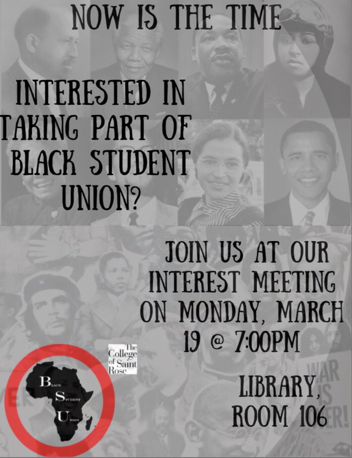 The College of Saint Rose Black Student Union tweet media