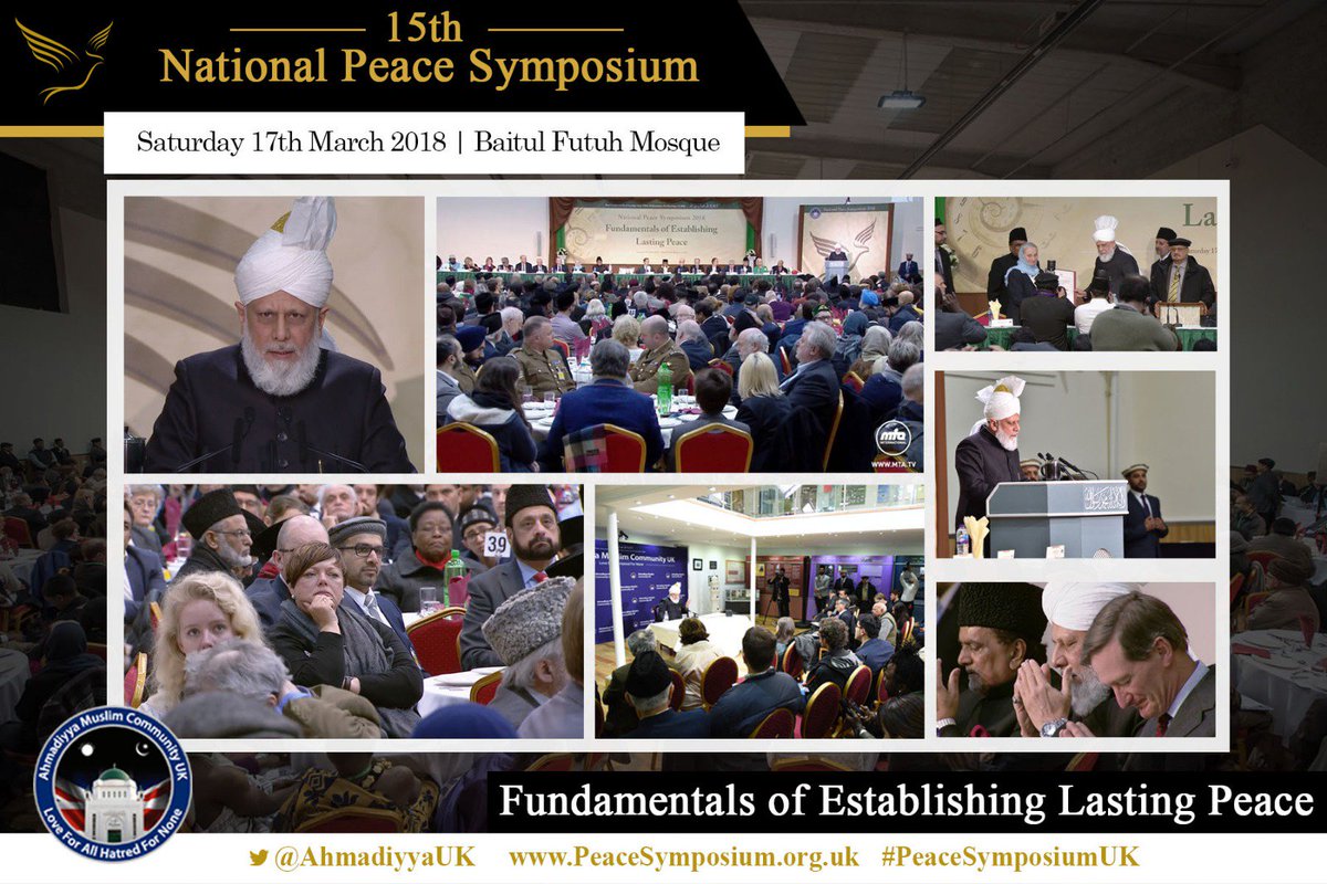 AhmadiyyaUK's tweet photo. Some highlights from this evening's #PeaceSymposiumUK https://t.co/3sdylsLyHr