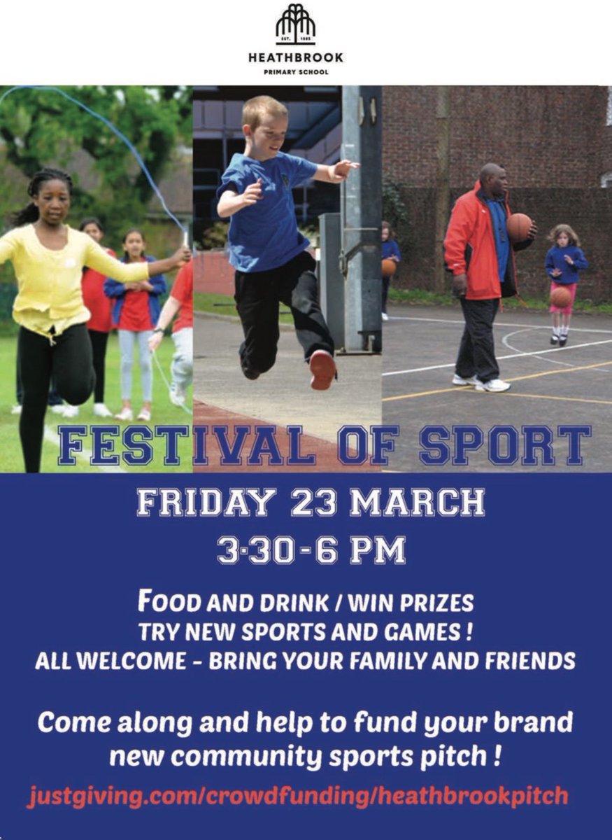 HeathbrookPri's tweet photo. At @vennstmarket today, we spoke to local businesses, ex Heathbrook pupils, sports teams, and dozens of the local community about our Festival of Sport.

Join us on Friday 23rd March to help build your community sports pitch.

https://t.co/OdrZzfihOq

@thisisclapham https://t.co/9iOQtqzXes