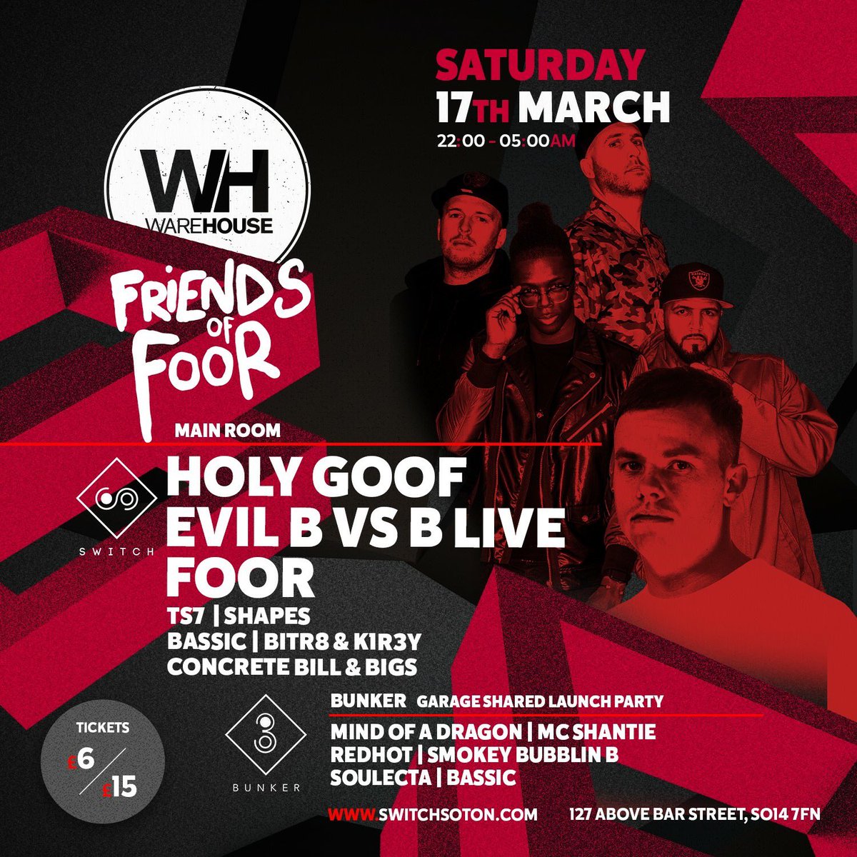 See you TONIGHT for Friends of FooR! 

Final advance tickets: fatsoma.com/Switchsouthamp…