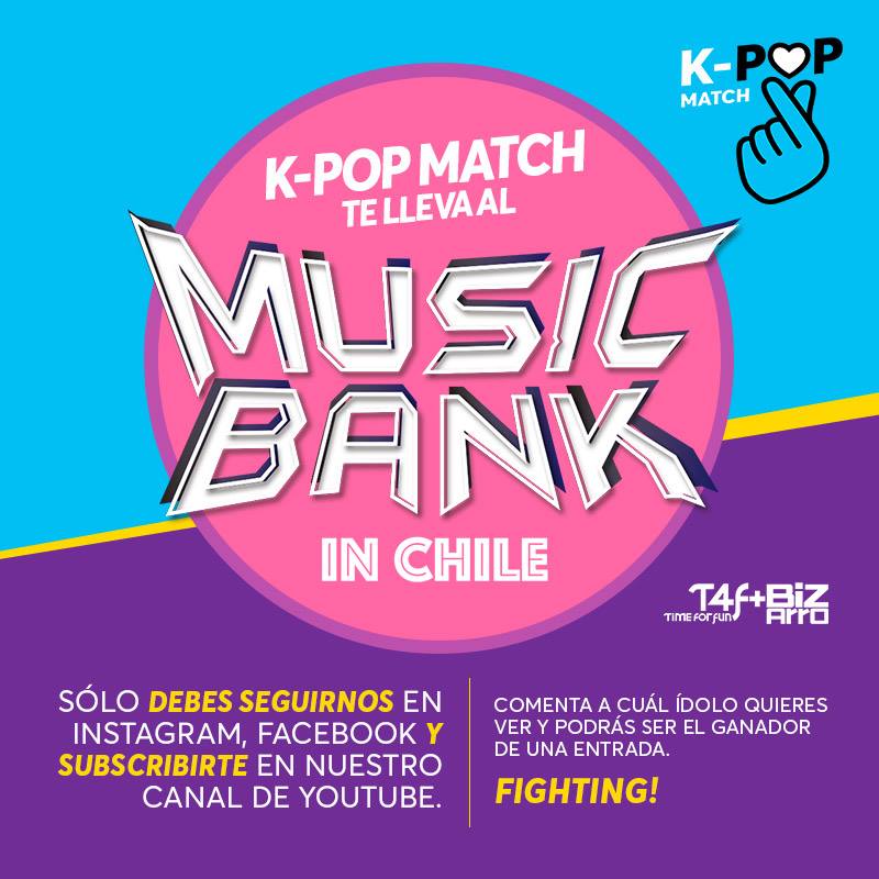 dabluonline's tweet photo. ¿Quieres ir al #musicbankinchile y conocer a tus Idols? #PopMatch lo hace posible! solo debes seguir estos pasos y hacer retweet a esta imagen SUSCRIBETE: https://t.co/mBYoDFATqq https://t.co/RxWGAvtr2z